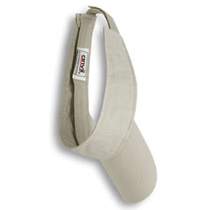 Anvil 3-Panel Low-Profile Twill Visor - Dark/All Wheat