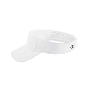 Champion Velcro Closure Athletic Visor - Dark/All White