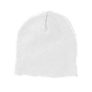Yupoong Solid Acrylic Knit Cap - Dark/All White