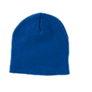 Yupoong Solid Acrylic Knit Cap - Dark/All Blue, Royal