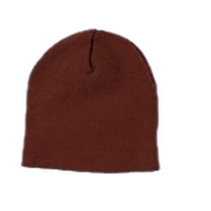 Yupoong Solid Acrylic Knit Cap - Dark/All Brown