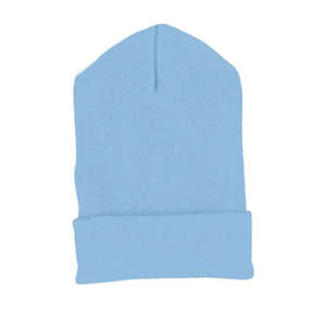 Yupoong Solid Acrylic Knit Cap With Cuffed Bottom - Dark/All Blue, Carolina