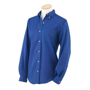 Van Heusen Womens Long Sleeve Wrinkle Resistant Oxford - Dark/Color