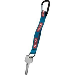 Custom Promotional 3/4" Dye-Sublimated Carabiner Key Tag with Metal-Split Ring