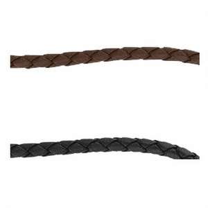 Custom Promotional 3/16" Leather-Like Braided Power Cord Lanyard