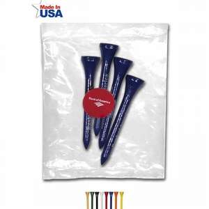 Golf Pack - 4 Tees, 1 Ball Marker 