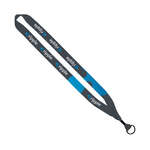 Business Lanyards - 3/4" Dye-Sublimated Polyester Lanyard with Metal Split-Ring Attachment