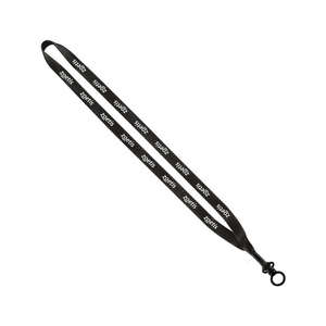 Custom Promotional 1/2" Economy Polyester Lanyard w/ O-Ring