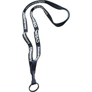 Custom Promotional 1/2" Polyester Denim Lanyard with Metal Crimp