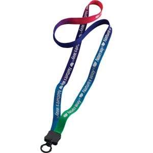Custom Promotional 1/2" Polyester Tie-Die Lanyard with O-Ring