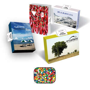 Custom Promotional Recyclable Advertising Gum Box - Filled with Chicklet Gum