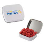 Promotional Food & Drink - Small Hinged Tin - Filled with Red Hots