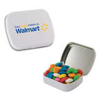 Promotional Gum - Small Hinged Tin - Filled with Chicklet Gum