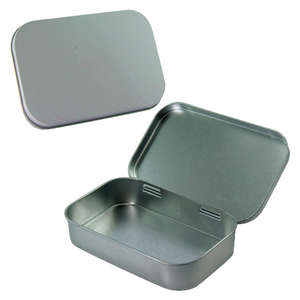 Custom Promotional Large Hinged Tin - Empty