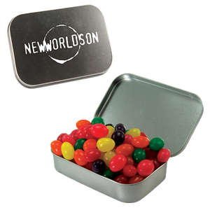 Large Hinged Tin - Filled with Jelly Beans