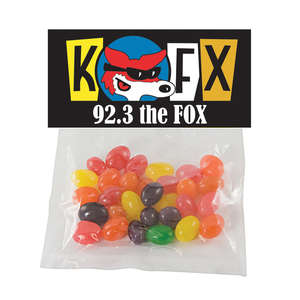 Small Plastic Bag with Header Card - Filled with Jelly Beans