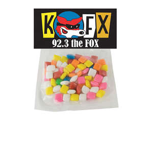 Small Plastic Bag with Header Card - Filled with Chicklet Gum