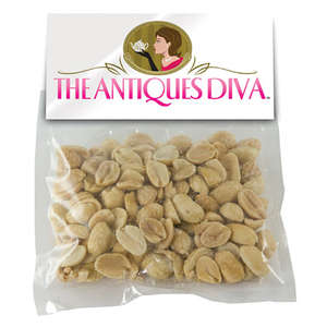 Custom Promotional Large Plastic Bag with Header Card - Filled with Peanuts