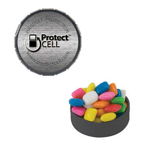 Custom Promotional Small Snap Top Tin - Filled with Gum 