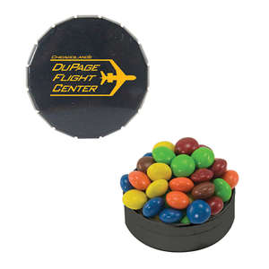 Custom Promotional Small Snap Top Tin - Filled with Chocolate Littles