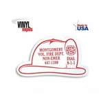 Promotional State & Govt Magnets - Fire Helmet Shaped Magnet