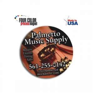 Four Color Process Circle Magnet 2-5/8" Dia. 