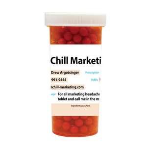 Custom Promotional Large Pill Bottle - Filled with Red Hots