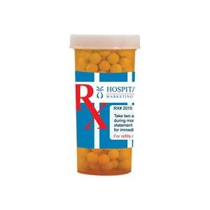 Large Pill Bottle - Filled with Sugar-Free Mints
