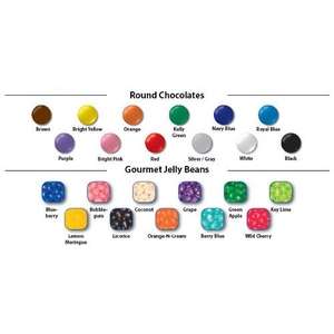 Custom Gumball Machine - Filled with Corporate Colored Chocolates or Jelly Beans 