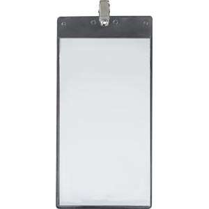 Custom Promotional Oversize Vertical Vinyl Pouch with Bulldog Clip