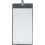 Promotional Lanyards, Badges & Bracelets - Oversize Vertical Vinyl Pouch with Bulldog Clip