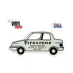 Imprinted Transportation Magnets - Car Shaped Magnet - Vinyl - Made in USA