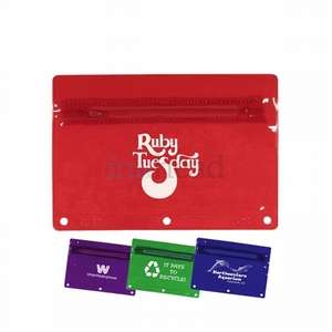Custom Promotional Colored Translucent Vinyl Zippered Pack