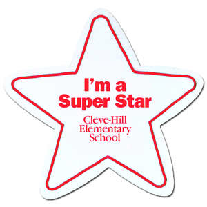 Custom Promotional Stock Shaped Magnets - 5-Point Star