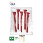 Personalized Golf Tees - Golf Tee Pack of 5 - 2-3/4"
