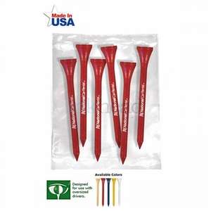 Custom Promotional Golf Tee Pack of 6 - 2-3/4"