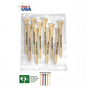 Custom Promotional Golf Tee Pack of 10 - 2-3/4"