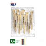 Personalized Golf Tees - Golf Tee Pack of 10 - 2-3/4"