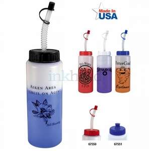 32 oz. Mood Sports Bottle with Flexible straw 