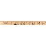 Promotional Promotional Products - Kids at School "U" Color Rulers - Natural wood finish