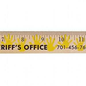 Handprint Background Rulers - Clear Lacquer Finish