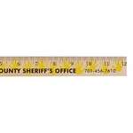 Customized School & Spirit Items - Handprint Background Rulers - Clear Lacquer Finish