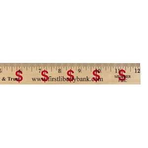 Dollar Sign/Financial Background Rulers - Clear Lacquer Finish 