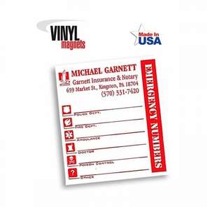 Custom Promotional Emergency Magnet