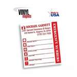 Custom Calendar &  Schedule Magnets - Emergency Magnet