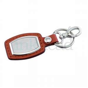 Brushed Plate Key Ring