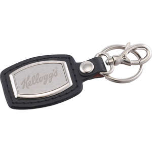 Custom Promotional Brushed Plate Key Ring