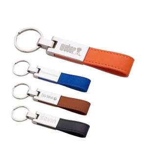 Leather / Silver Key Ring