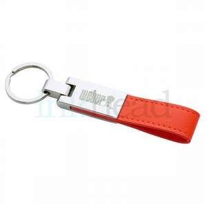 Leather / Silver Key Ring