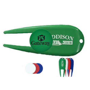 Custom Promotional Green Repair Tool with Ball Marker